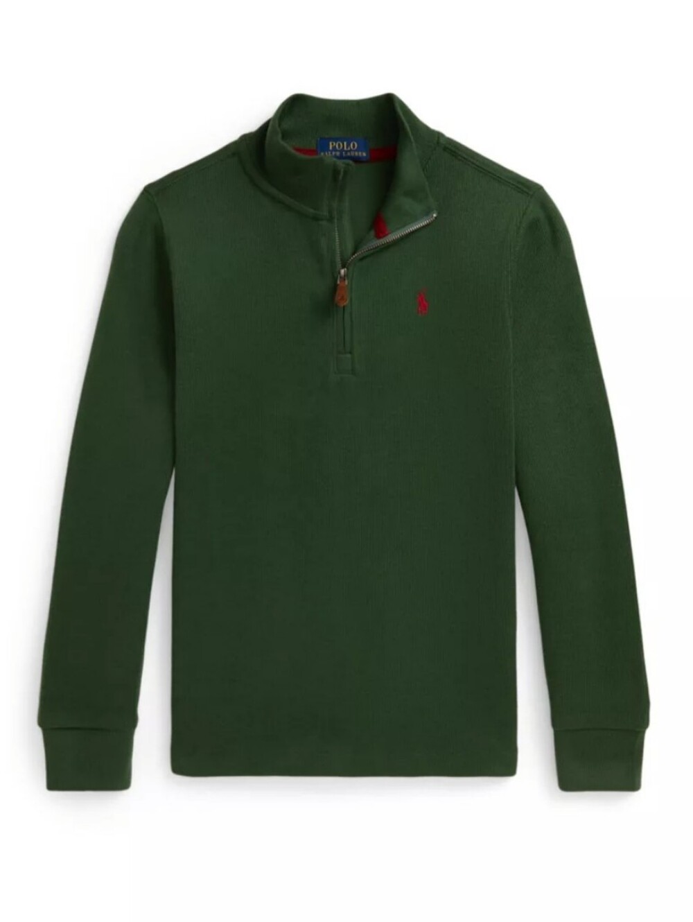 NWT Polo by Ralph Lauren Boys' Estate-Rib Quarter-Zip Pullover, 4Y
